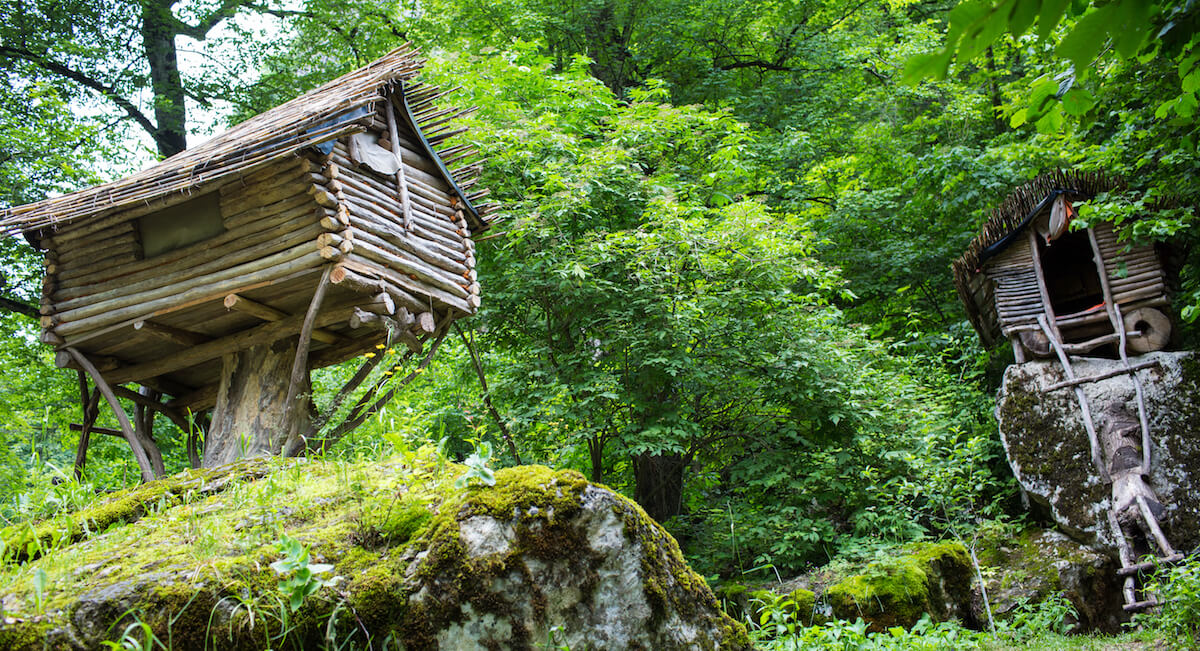 Campaign to Lastiver:  waterfall, forest and magical caves